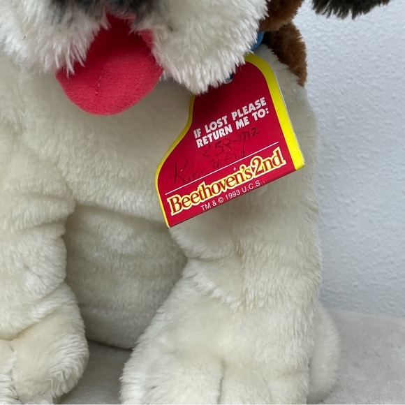 Beethoven's 2nd Hasbro 1993 Saint Bernard Plush Stuffed Toy Dog Vintage Kenner - Picture 8 of 16